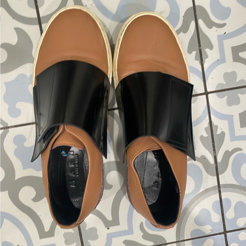 Marni Velcro leather shoes